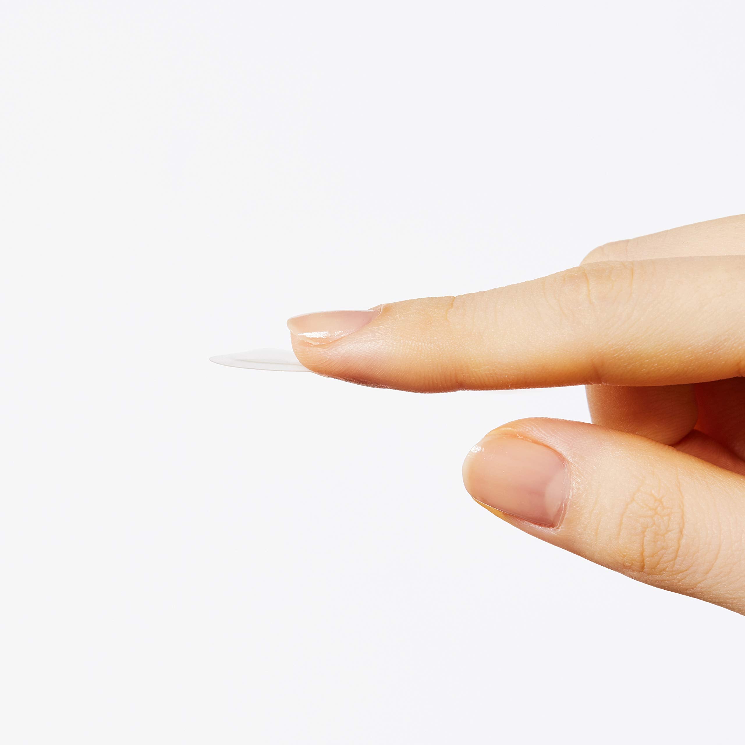 Applied COSRX acne patch on the face for discreet wear.