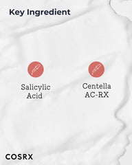 COSRX AC Collection Calming Foam Cleanser, textura cremosa: sensación suave al lavar.