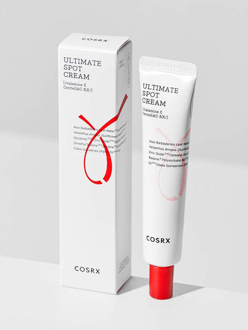 COSRX AC Collection Ultimate Spot Cream, textura cremosa, ayuda a tratar imperfecciones