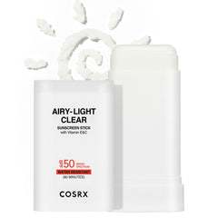 COSRX Airy-Light Sunscreen Stick frente: protección UV ligera y rápida.