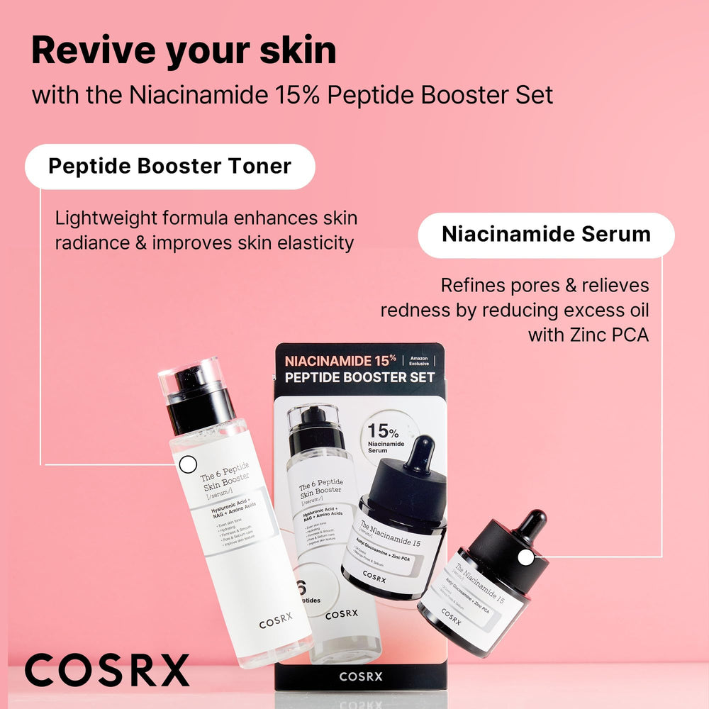 COSRX paso 2: aplicar gotas de niacinamida 15%