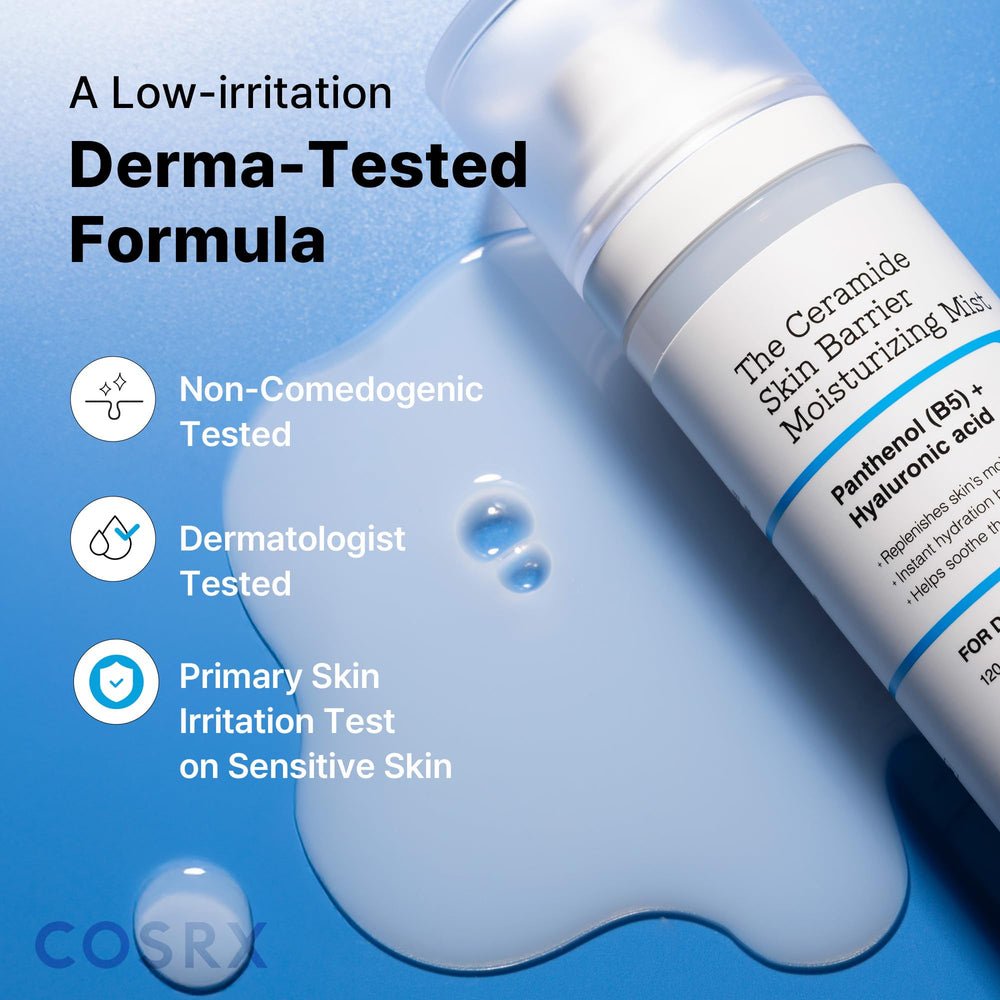 COSRX Barrier Cream Face Mist — usage après nettoyage comme tonique tout-en-un.