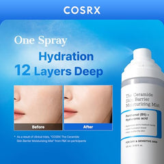 COSRX Barrier Cream Face Mist — brume lactée rafraîchissante pour peau sèche.