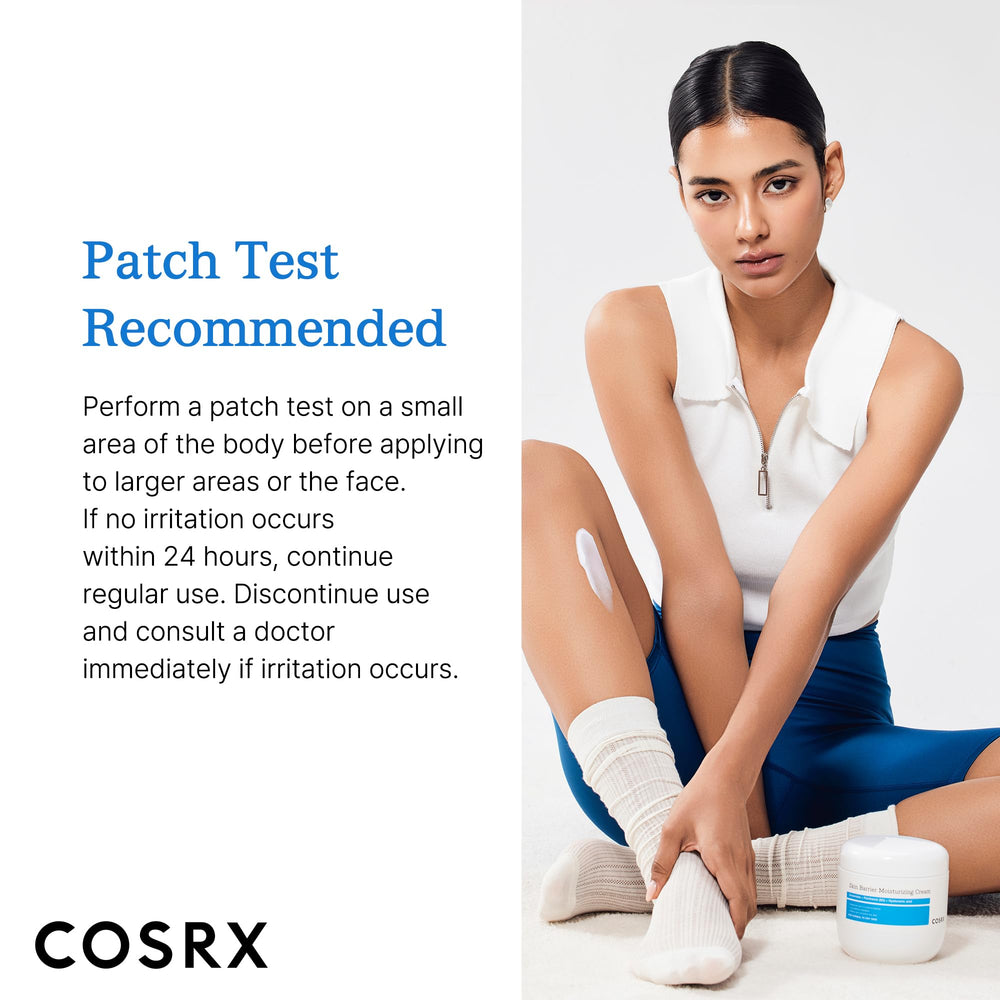COSRX Barrier Moisturizing Cream skincare routine shot.