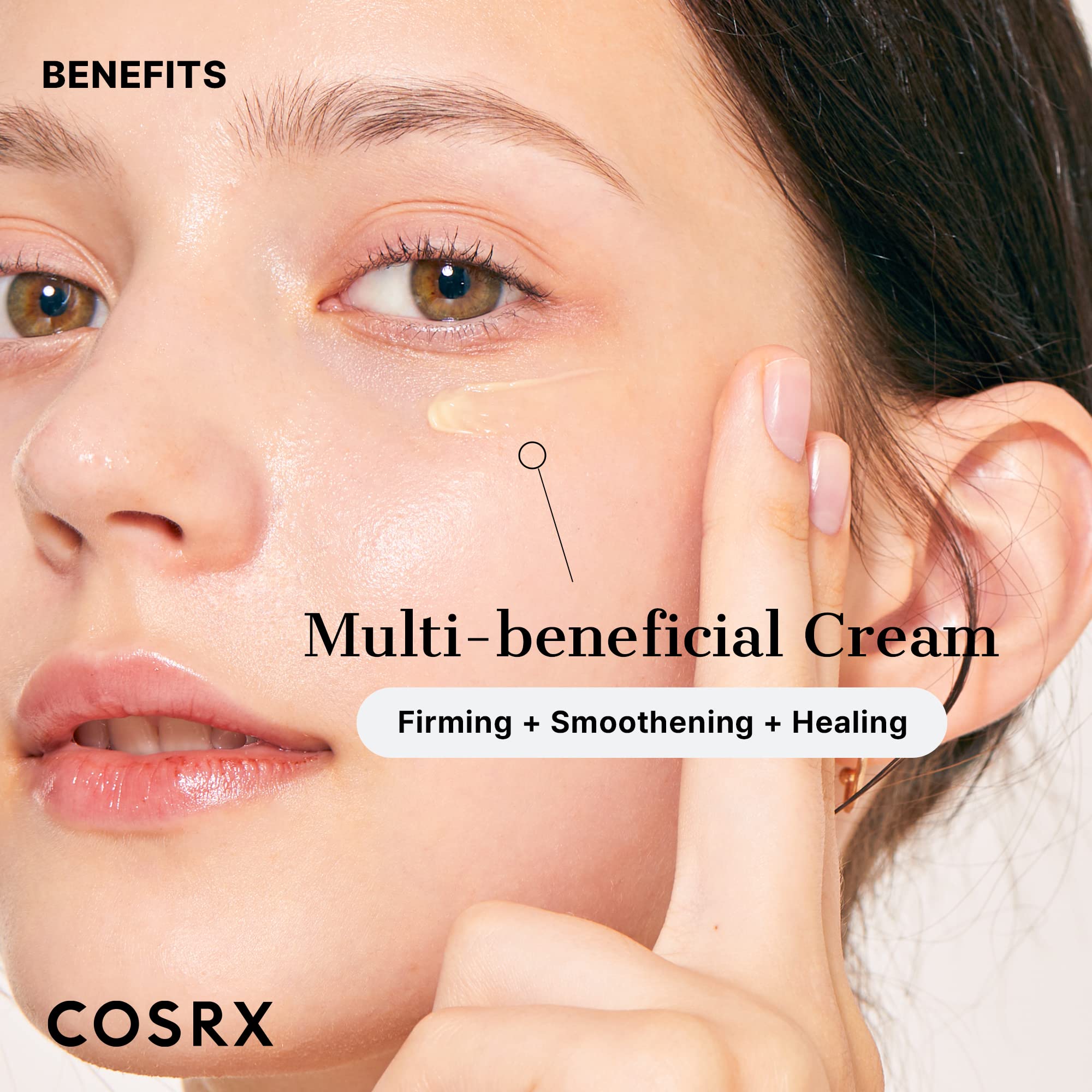 COSRX beneficio de firmeza y reducción visual de arrugas.