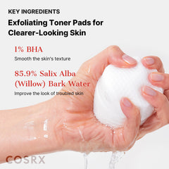 COSRX BHA Toner Pads – emballage COSRX, pratique et compact
