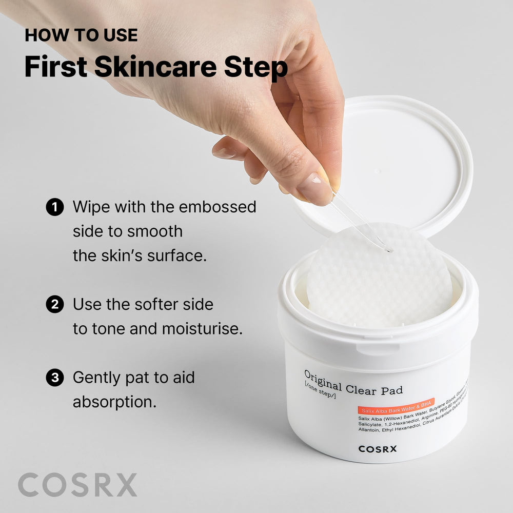 COSRX BHA Toner Pads – texture apaisante et hydratante lors de l'application