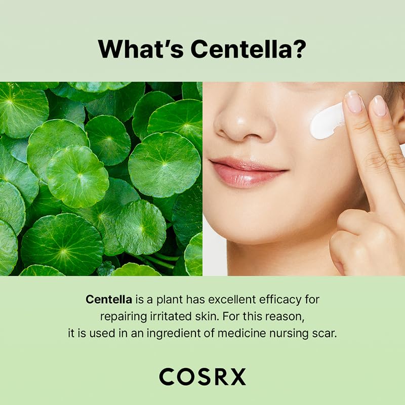 COSRX Crema de Centella para piel sensible, fórmula hipoalergénica y vegana
