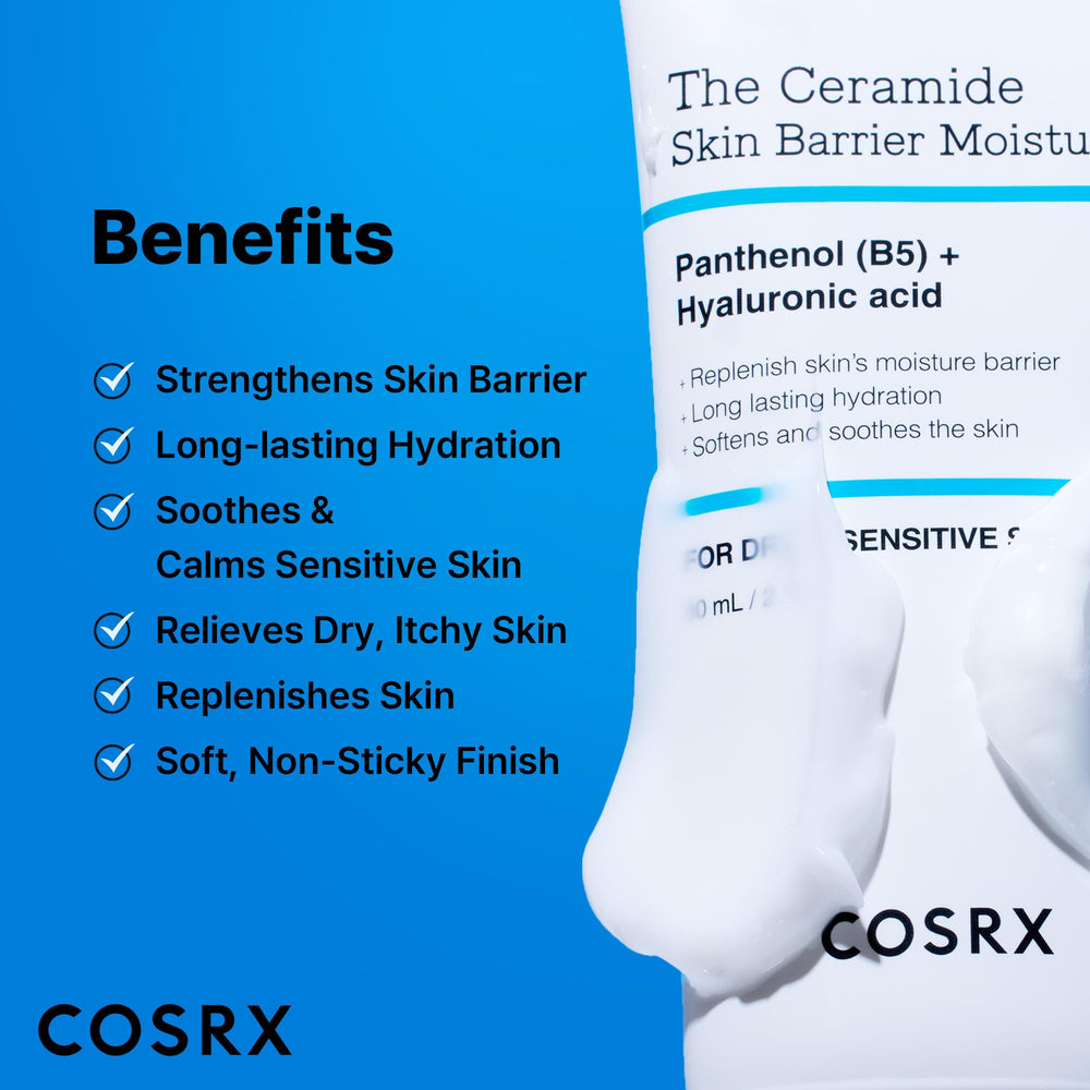 COSRX ceramidas barrera hidratación prolongada para piel cómoda todo el día