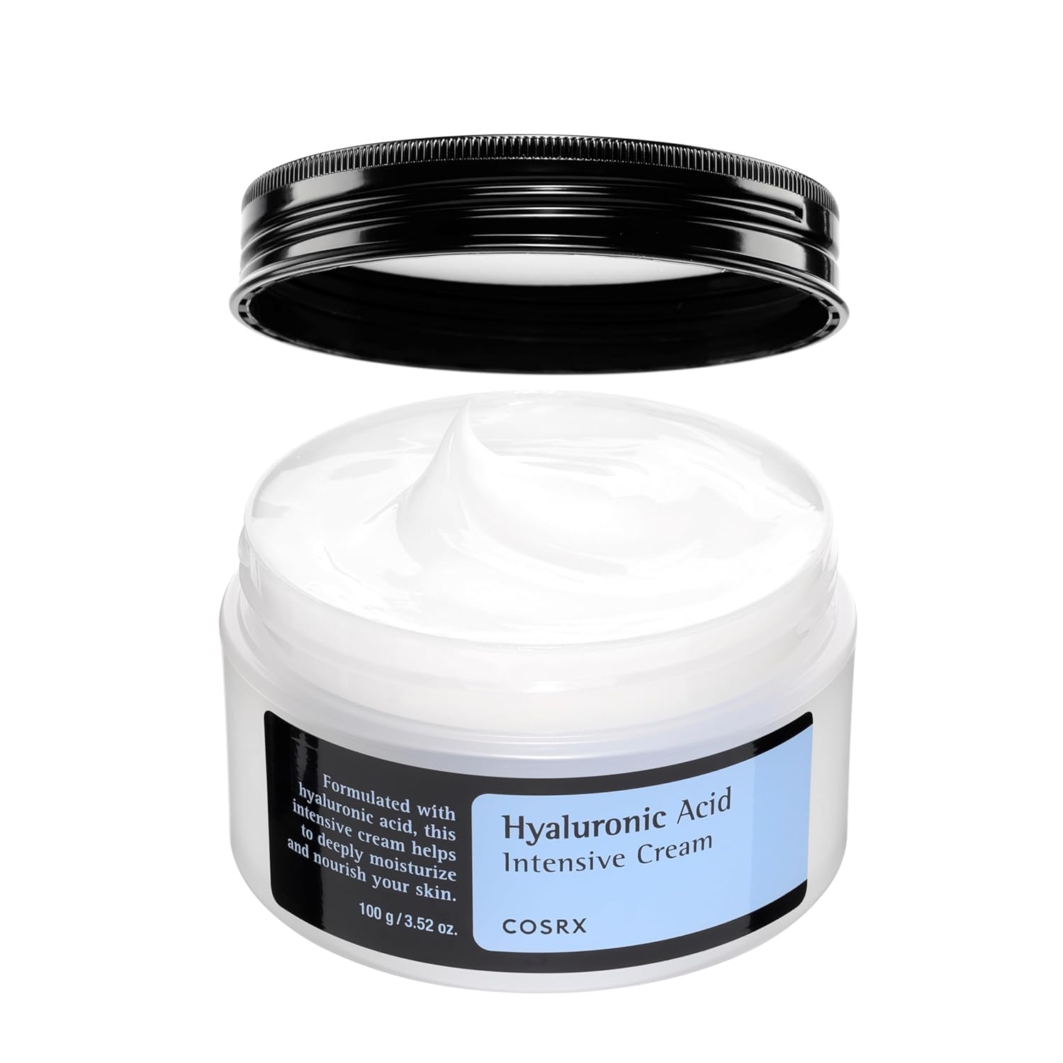 COSRX crema hidratante ácido hialurónico en empaque 100 g para hidratación duradera