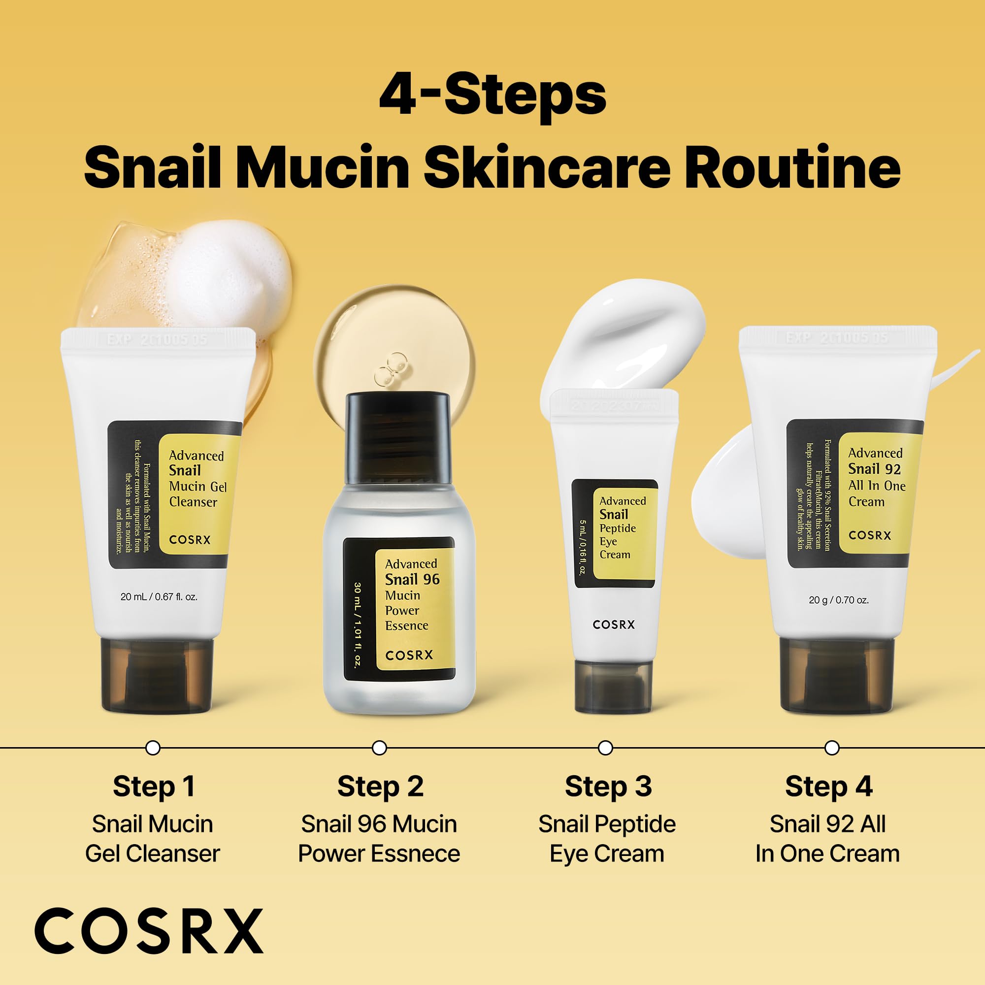COSRX crema de ojos con baba de caracol y péptidos para cuidado de la mirada