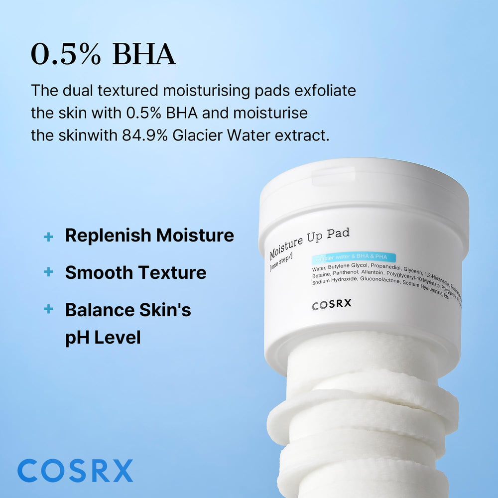 COSRX Discos exfoliantes hidratantes, disco embossado para eliminar impurezas y refrescar