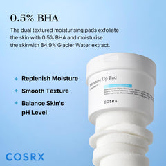 COSRX Discos exfoliantes hidratantes, disco embossado para eliminar impurezas y refrescar