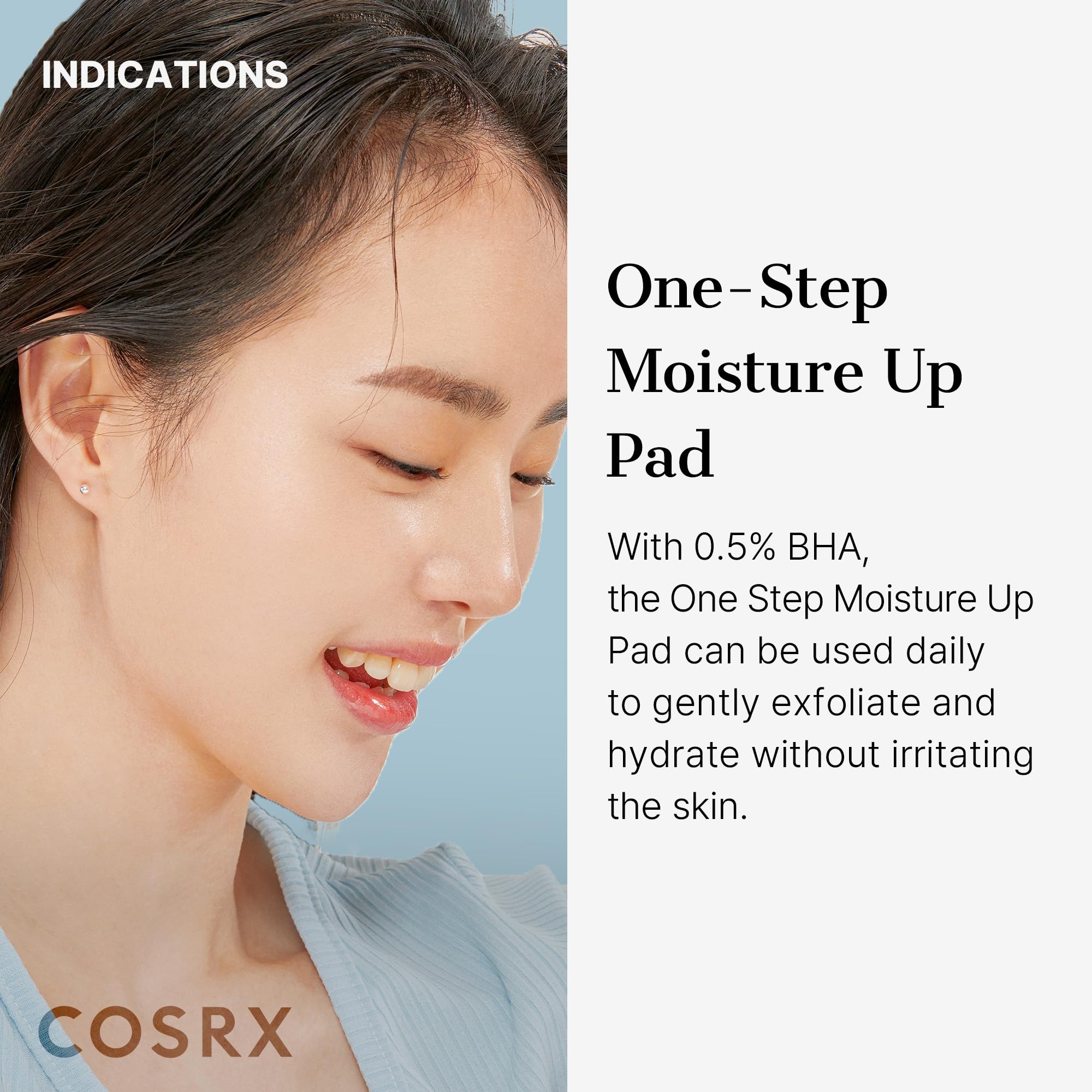 COSRX Discos exfoliantes hidratantes, textura del disco para exfoliar suavemente
