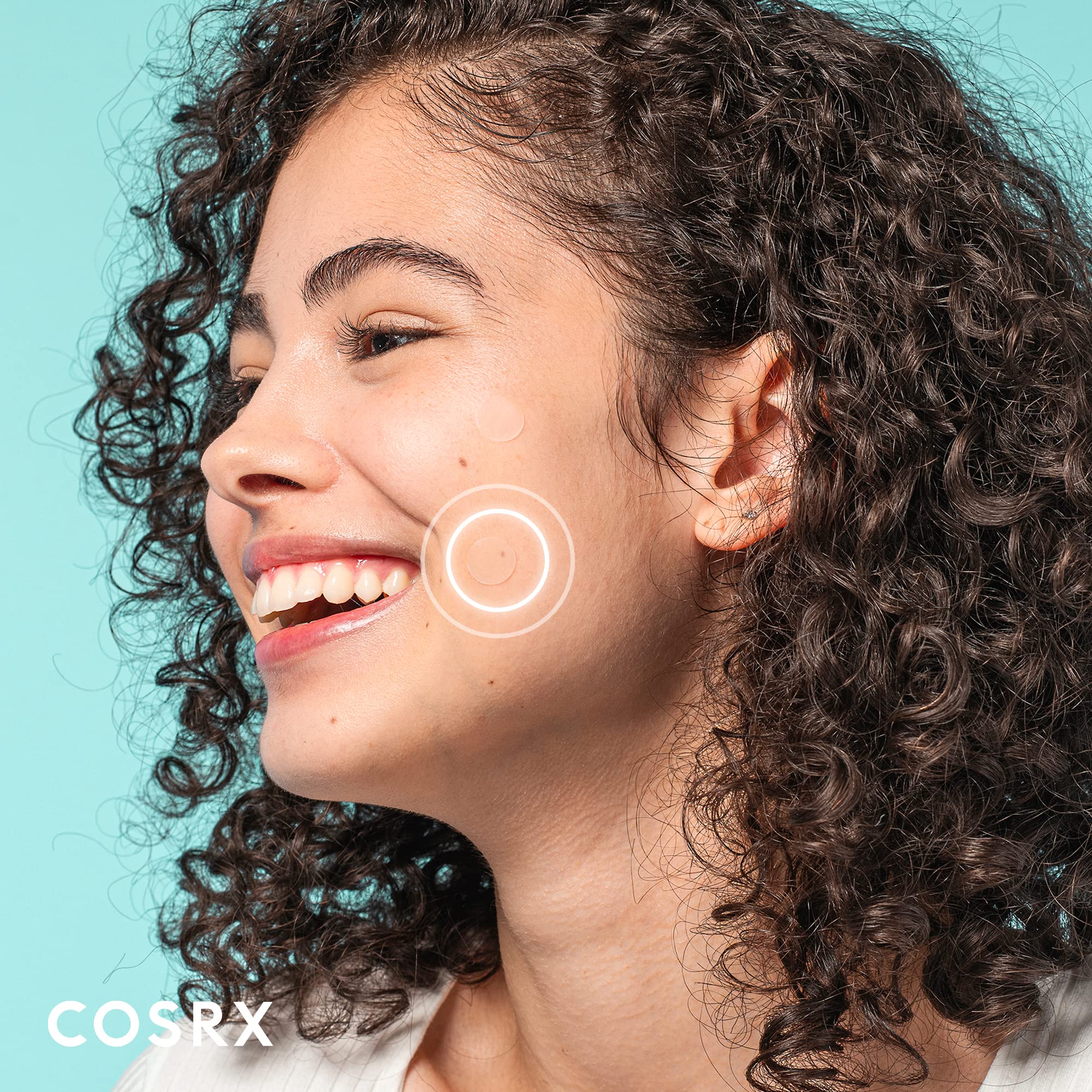 COSRX diseño de tres tallas para cubrir varias espinillas.