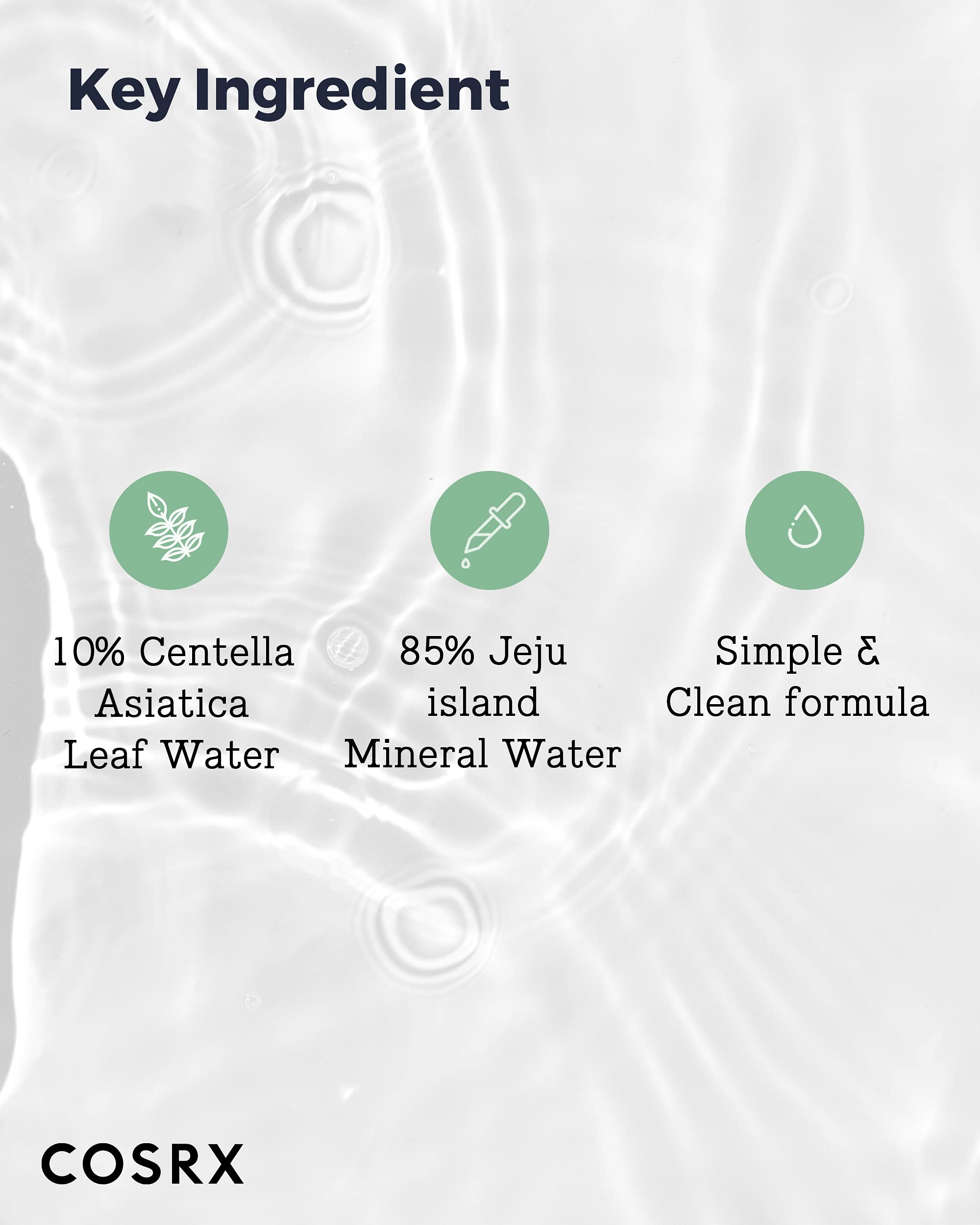 COSRX Envase Toner, detalle de etiqueta para compra consciente.