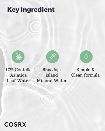 COSRX Envase Toner, detalle de etiqueta para compra consciente.