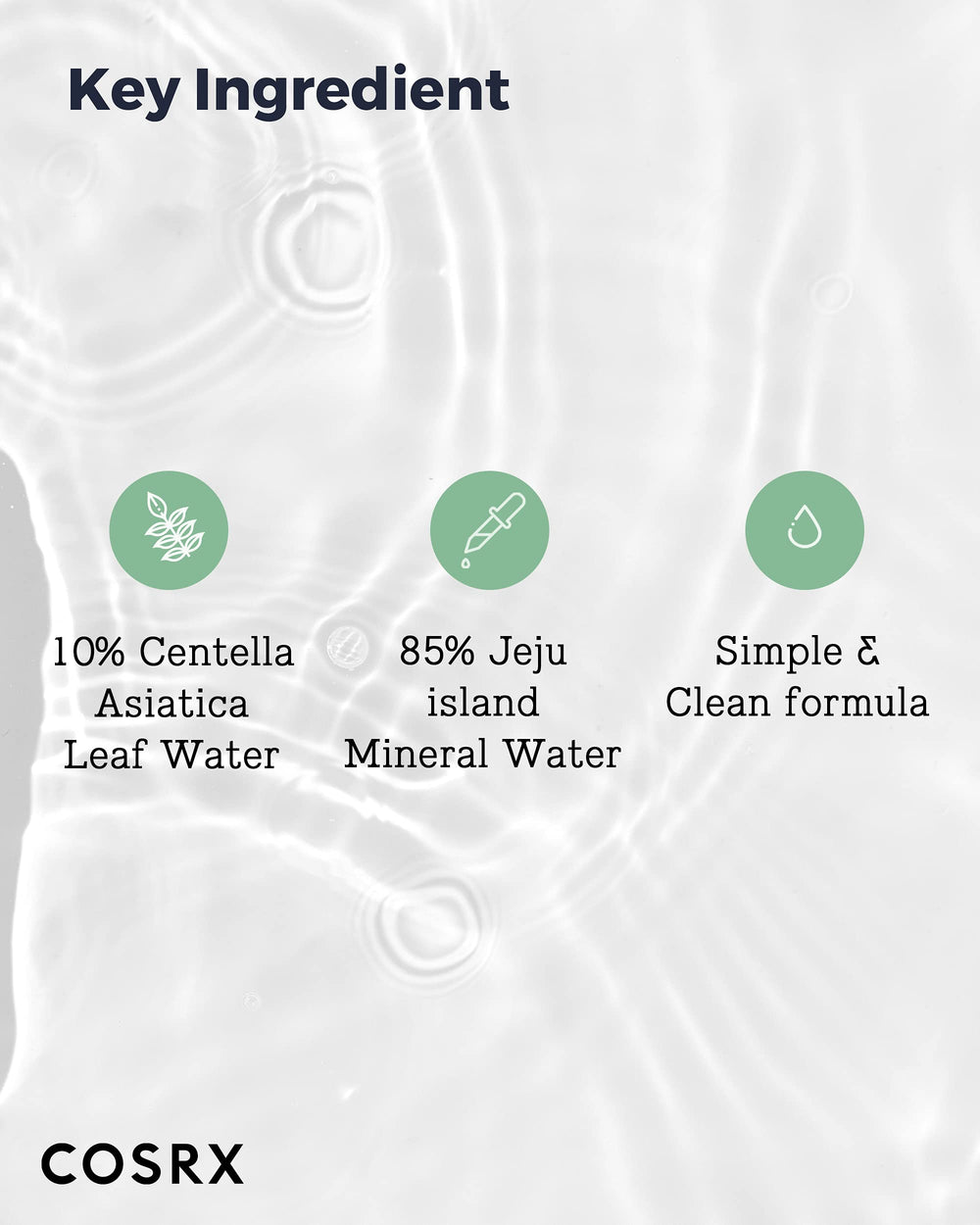 COSRX Envase Toner, detalle de etiqueta para compra consciente.