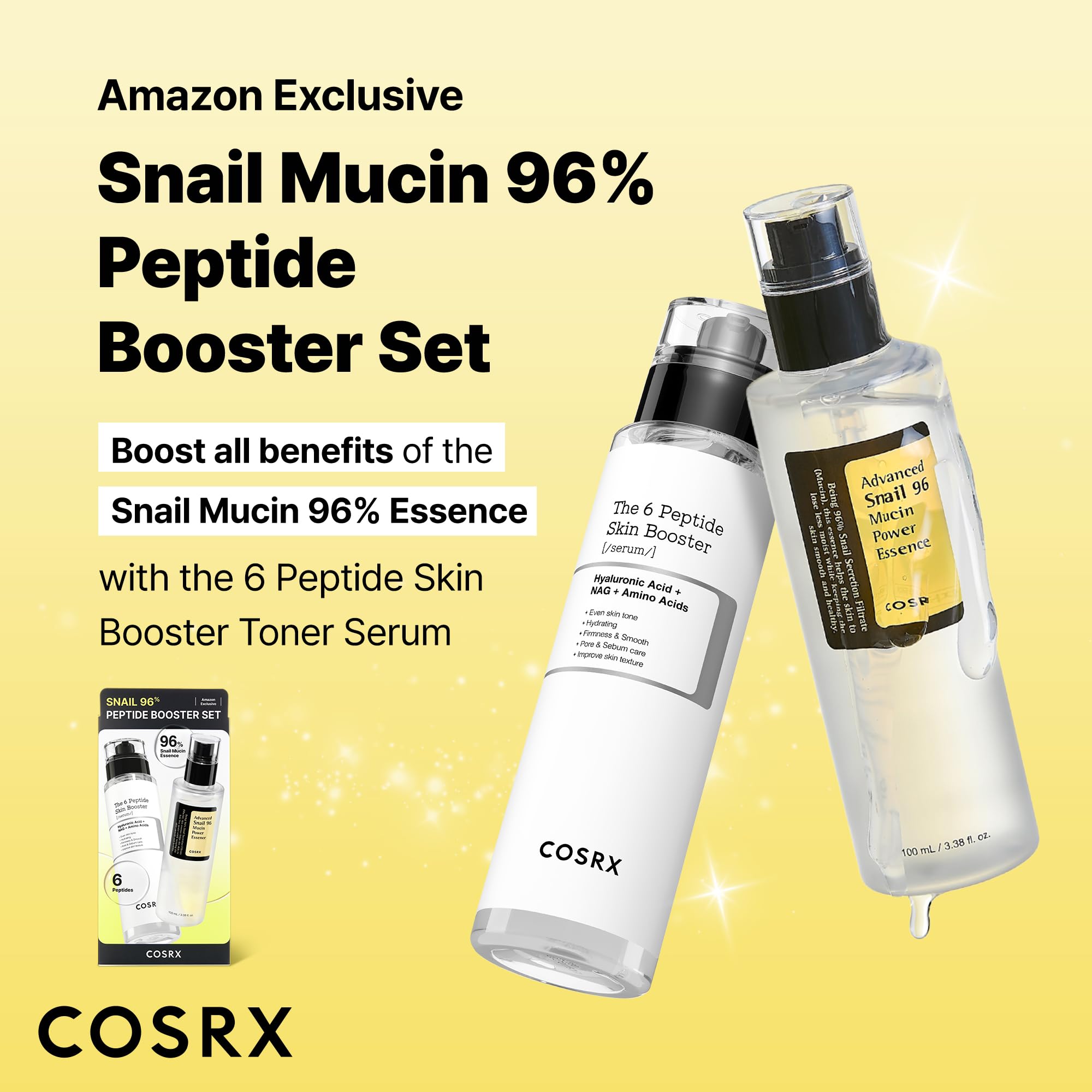 COSRX esencia de caracol 96% en frasco para revitalizar la piel