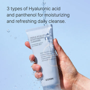 COSRX espuma cremosa para limpieza diaria, textura suave que reduce la irritación
