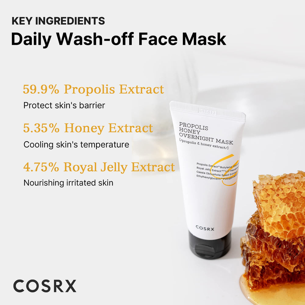 COSRX Full Fit Propolis Honey Uso Nocturno: piel hidratada durante la noche.