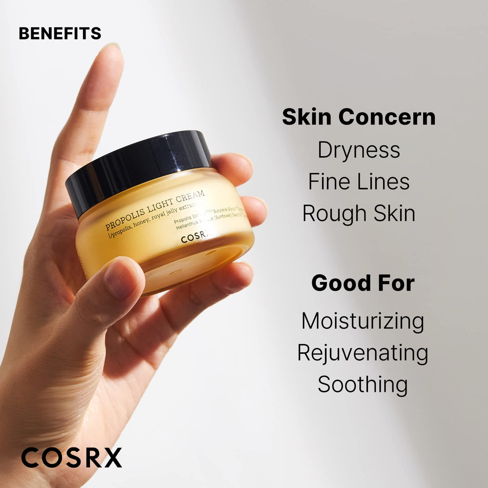 COSRX Full Fit Propolis Light Cream – emballage compact et usage quotidien pratique