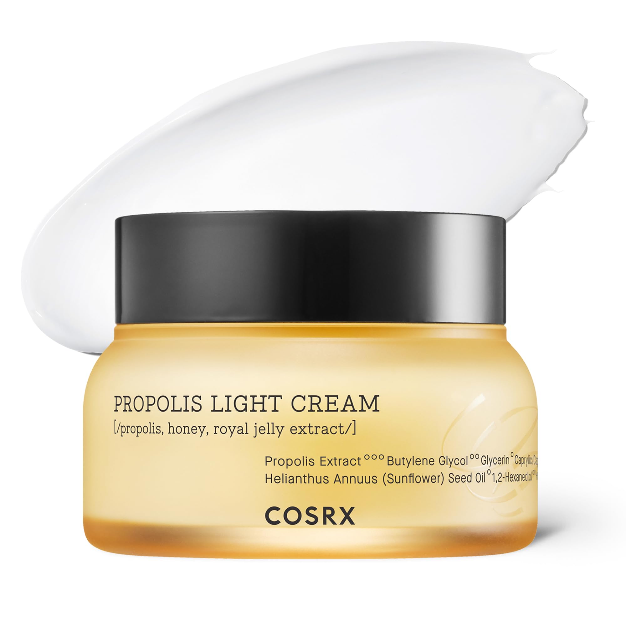 COSRX Full Fit Propolis Light Cream – pot d’application, hydratation douce et absorption rapide