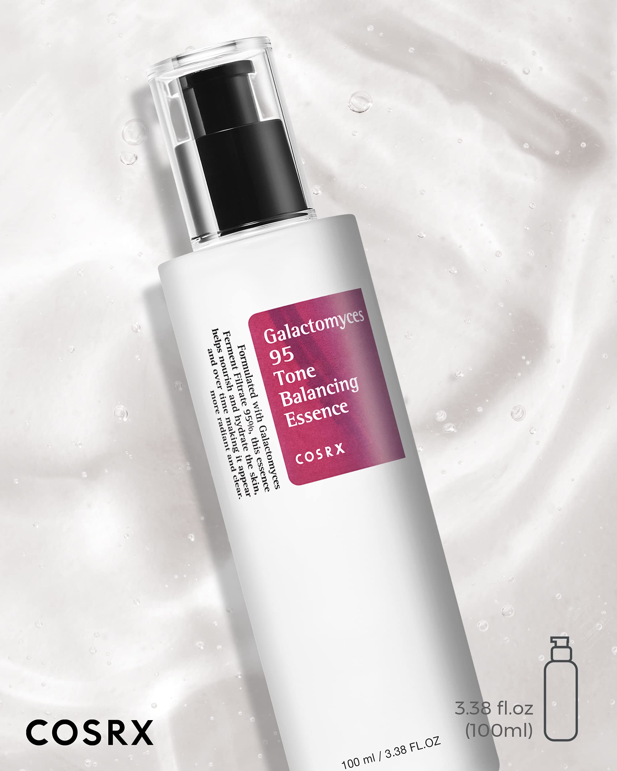 Caja del producto Cosrx Galactomyces Toner para estantería de baño