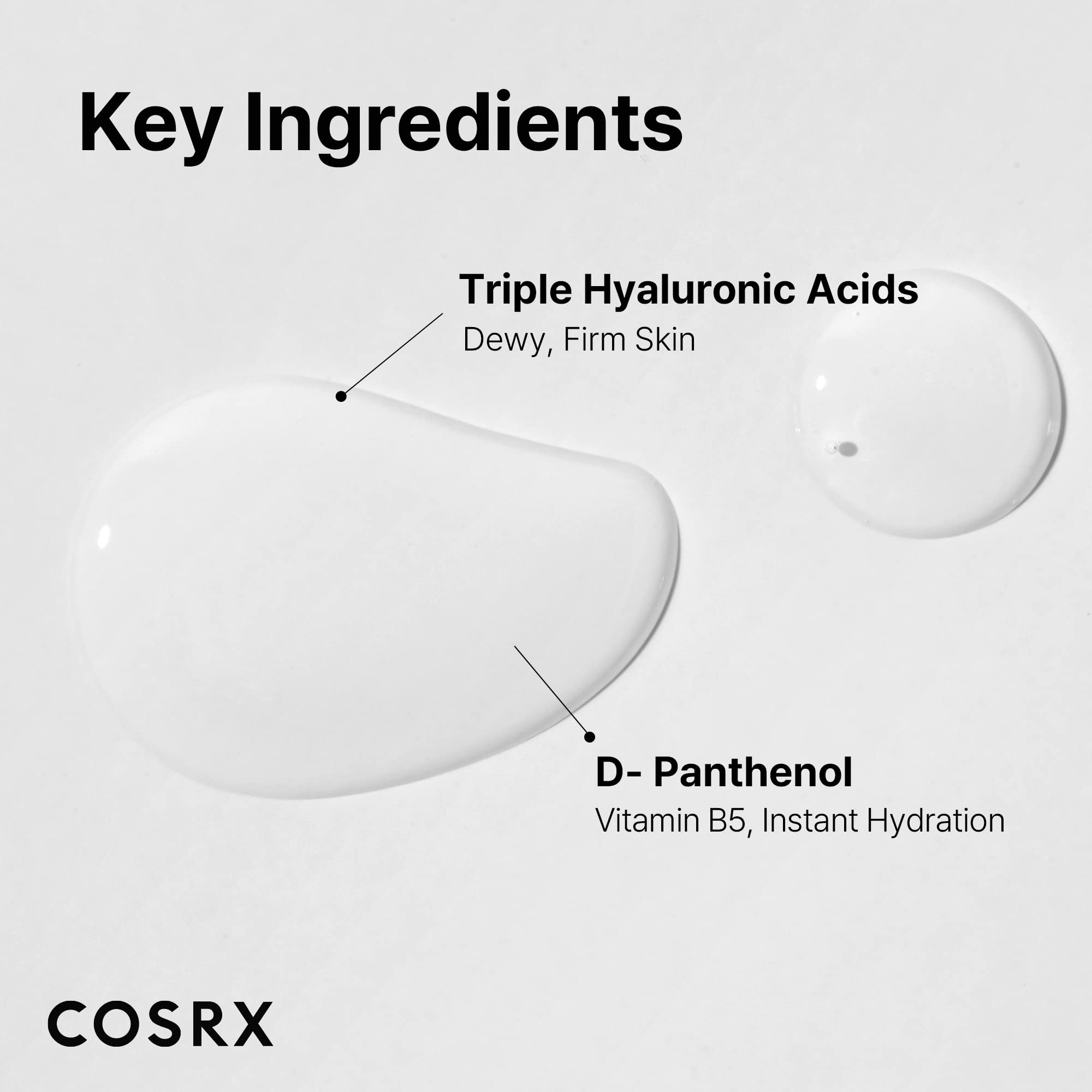 COSRX Hidrium ampolla: ingredientes ácido hialurónico para hidratación profunda