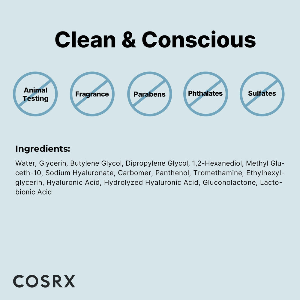 COSRX Hidrium libre de crueldad para piel suave