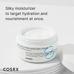 COSRX Hyaluronic Acid Moisturizer cream texture delivering silky, non-greasy finish