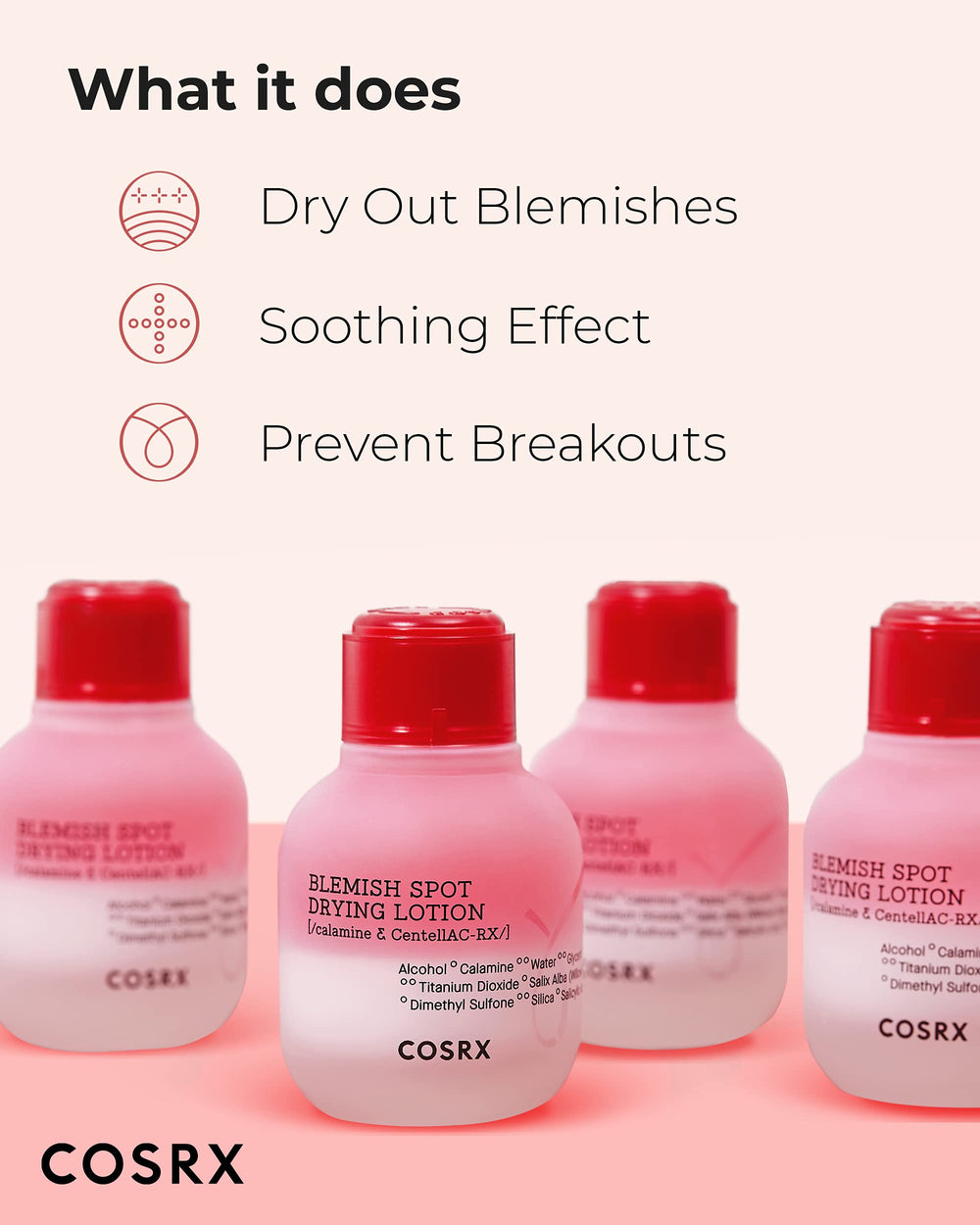 COSRX loción calamina 12%: ayuda a calmar irritaciones visibles