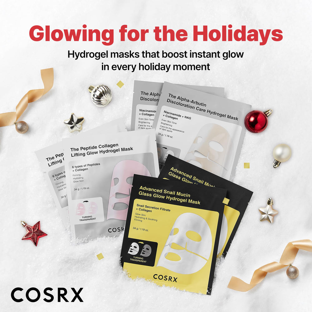 COSRX masque hydrogel avec 6 peptides pour raffermir et soutenir l'élasticité.