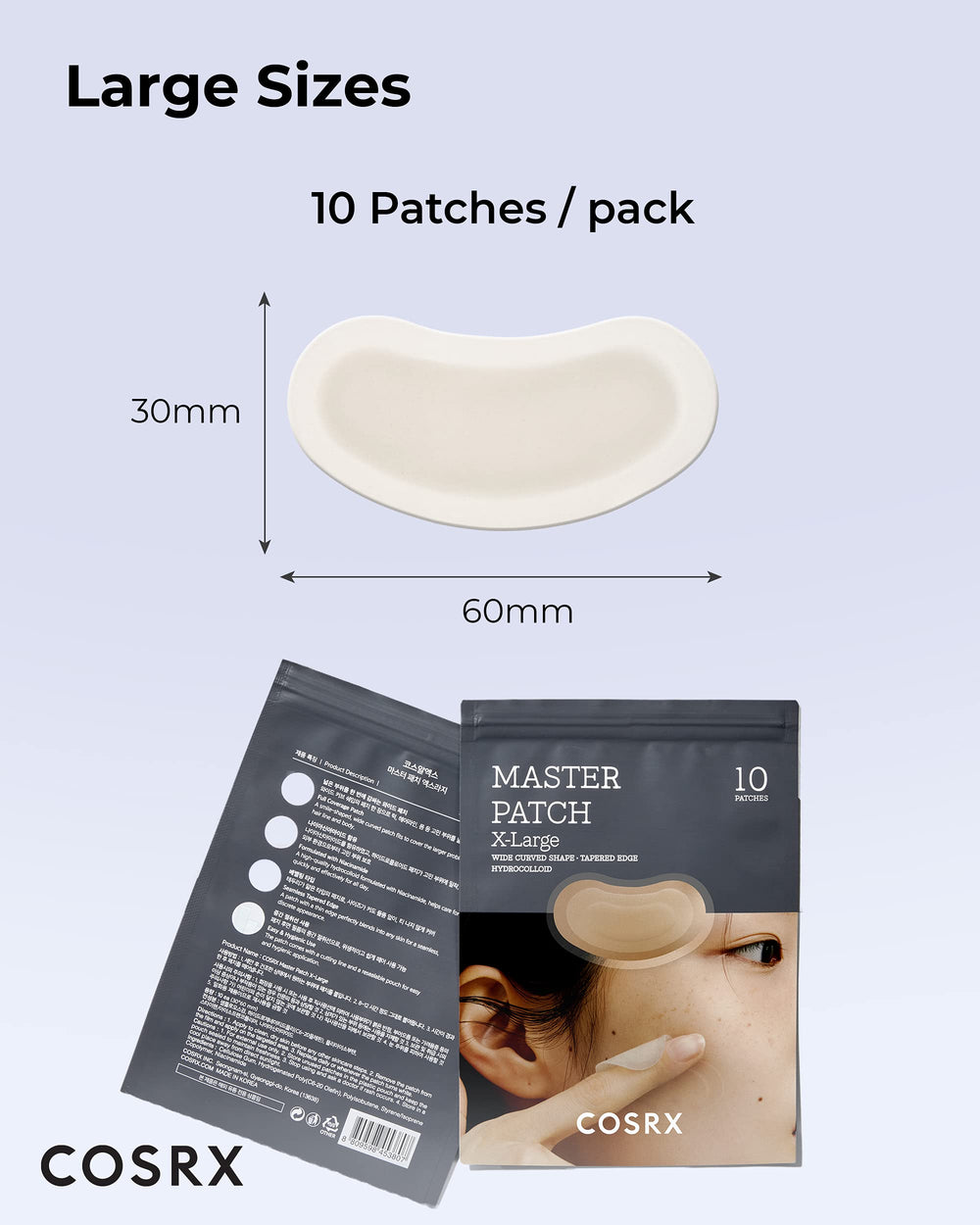 COSRX Master Patch Intensive adhesión estable durante uso nocturno