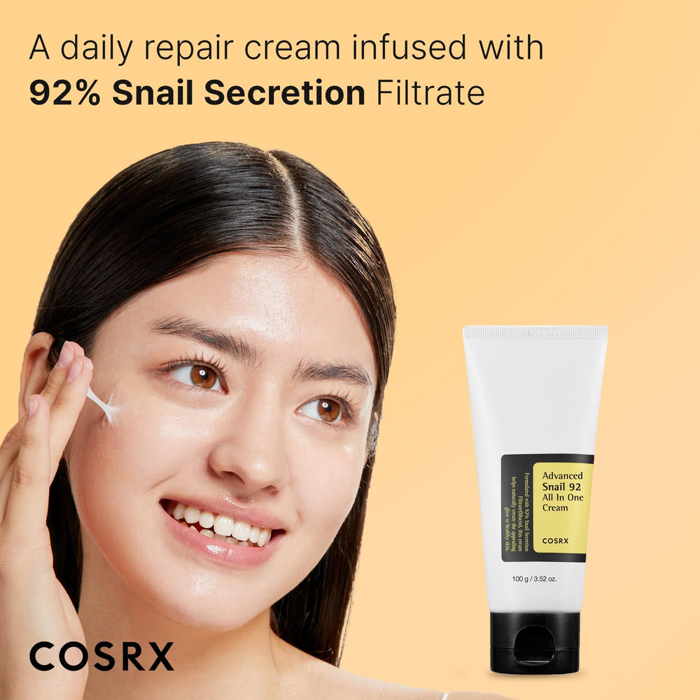 COSRX Snail Mucin 92% muestra textura gel suave para piel sensible.