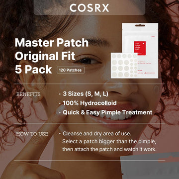 COSRX parche hidrocoloide absorbente captura impurezas sin dolor en la piel