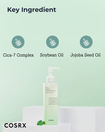 COSRX Aceite Limpiador Cica desmaquilla maquillaje resistente al agua