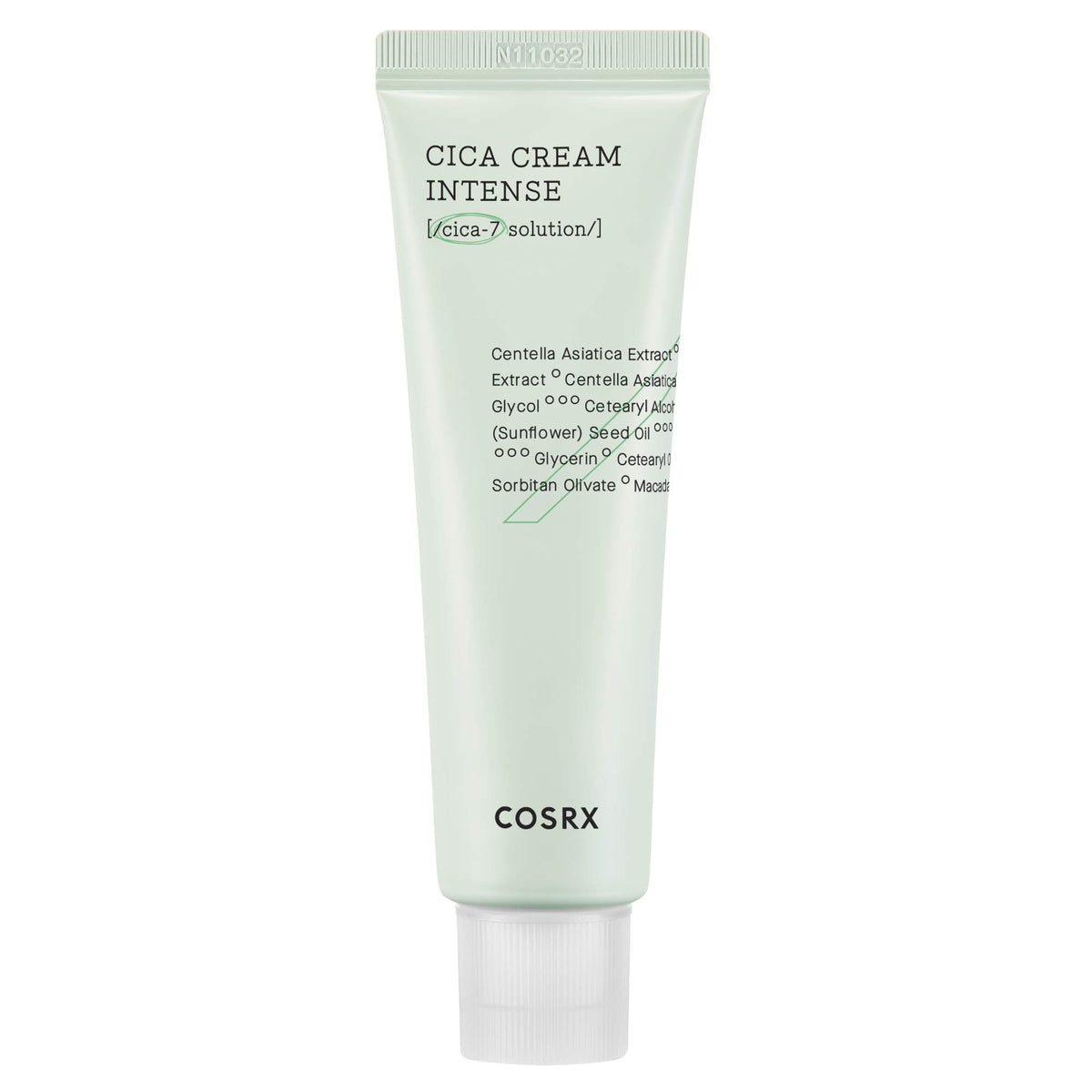 COSRX Pure Fit Cica Intensive Cream en envase; hidratación suave para piel seca.