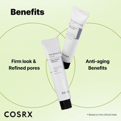 COSRX Retinol 0.3% Cream textura suave para uso diario.