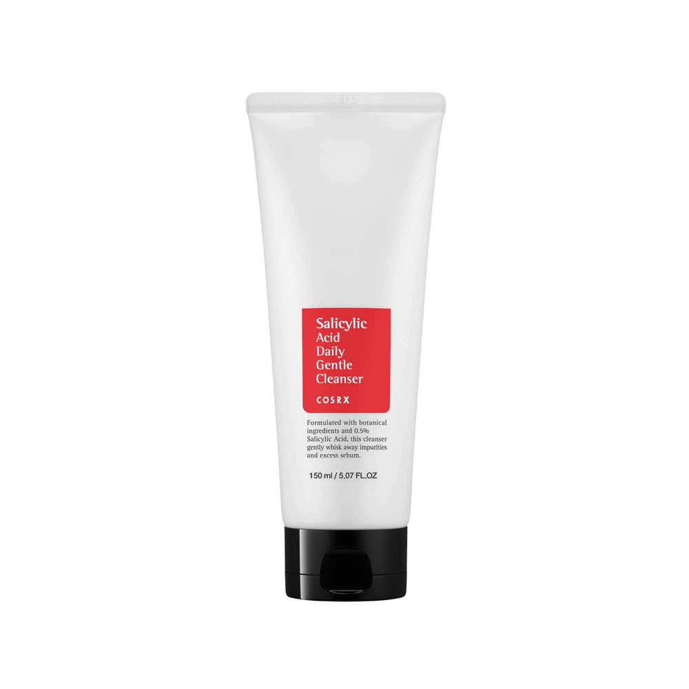 COSRX limpiador facial suave diario de ácido salicílico; botella de 150 ml.