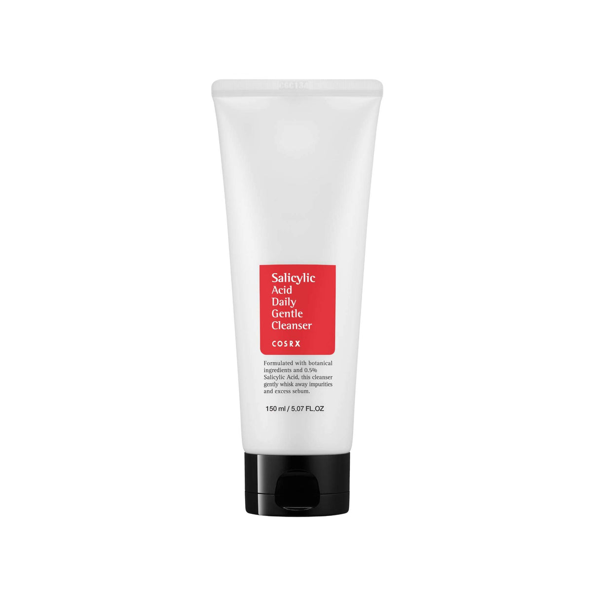 COSRX limpiador facial suave diario de ácido salicílico; botella de 150 ml.
