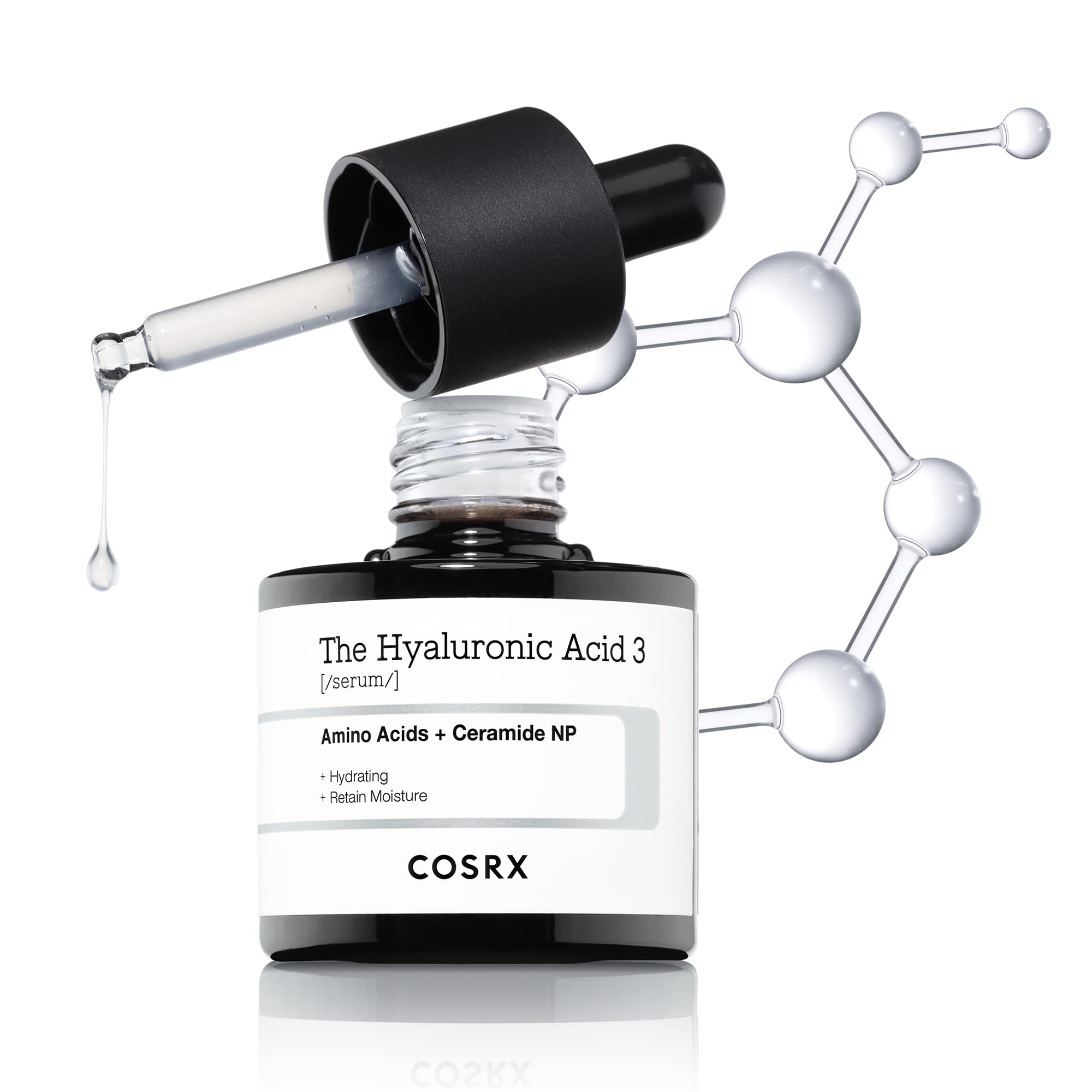 COSRX Serum: frasco de 20 ml para hidratación profunda.