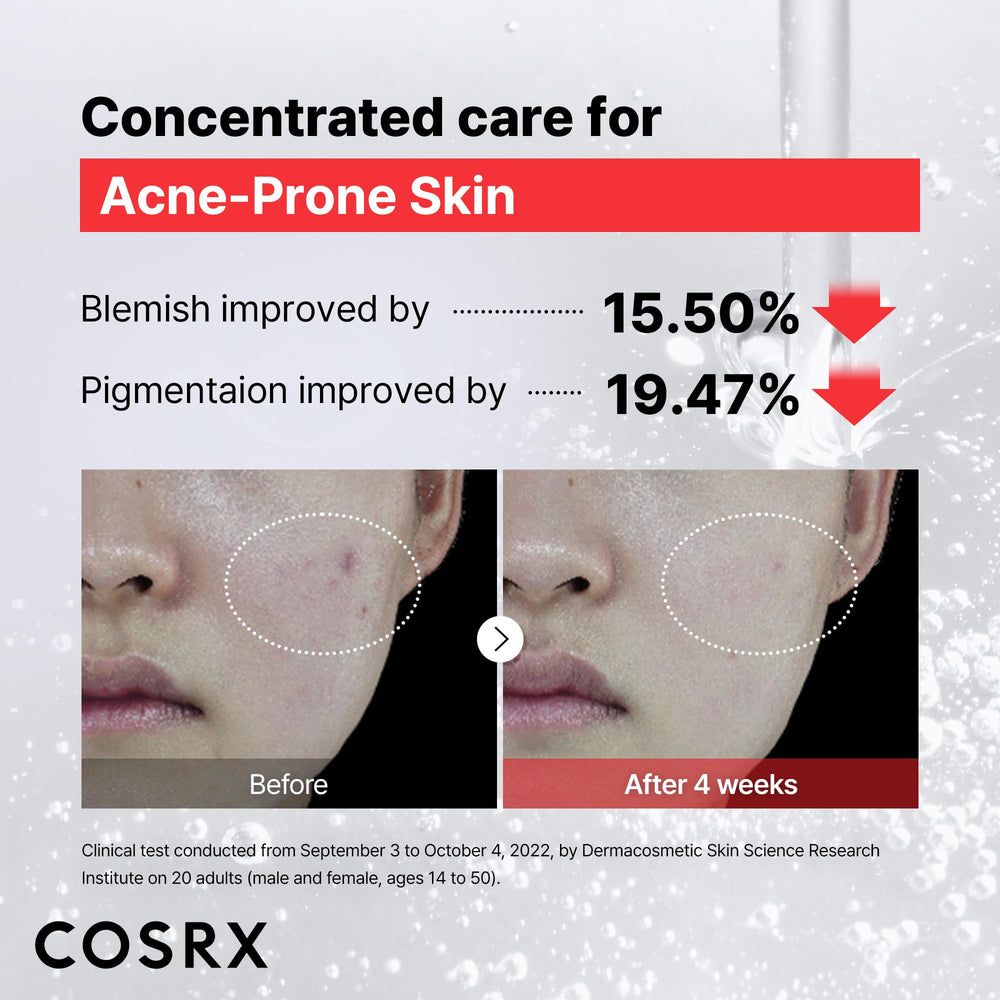 Étiquette COSRX Niacinamide 15% affichant les informations clés du produit.