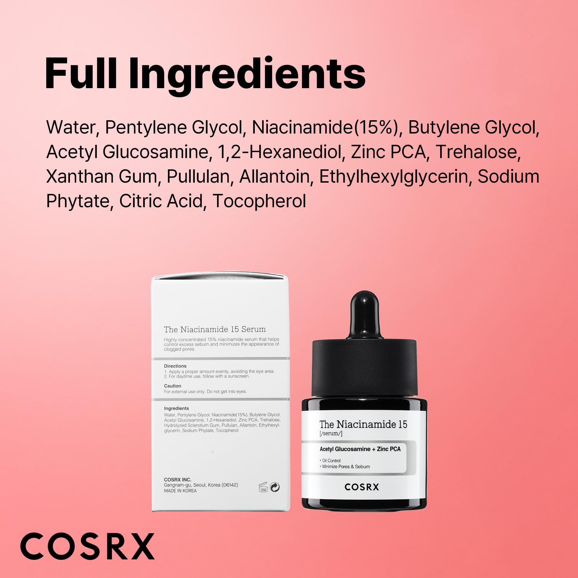 Routine soin avec COSRX Niacinamide 15% intégrée à une routine quotidienne.