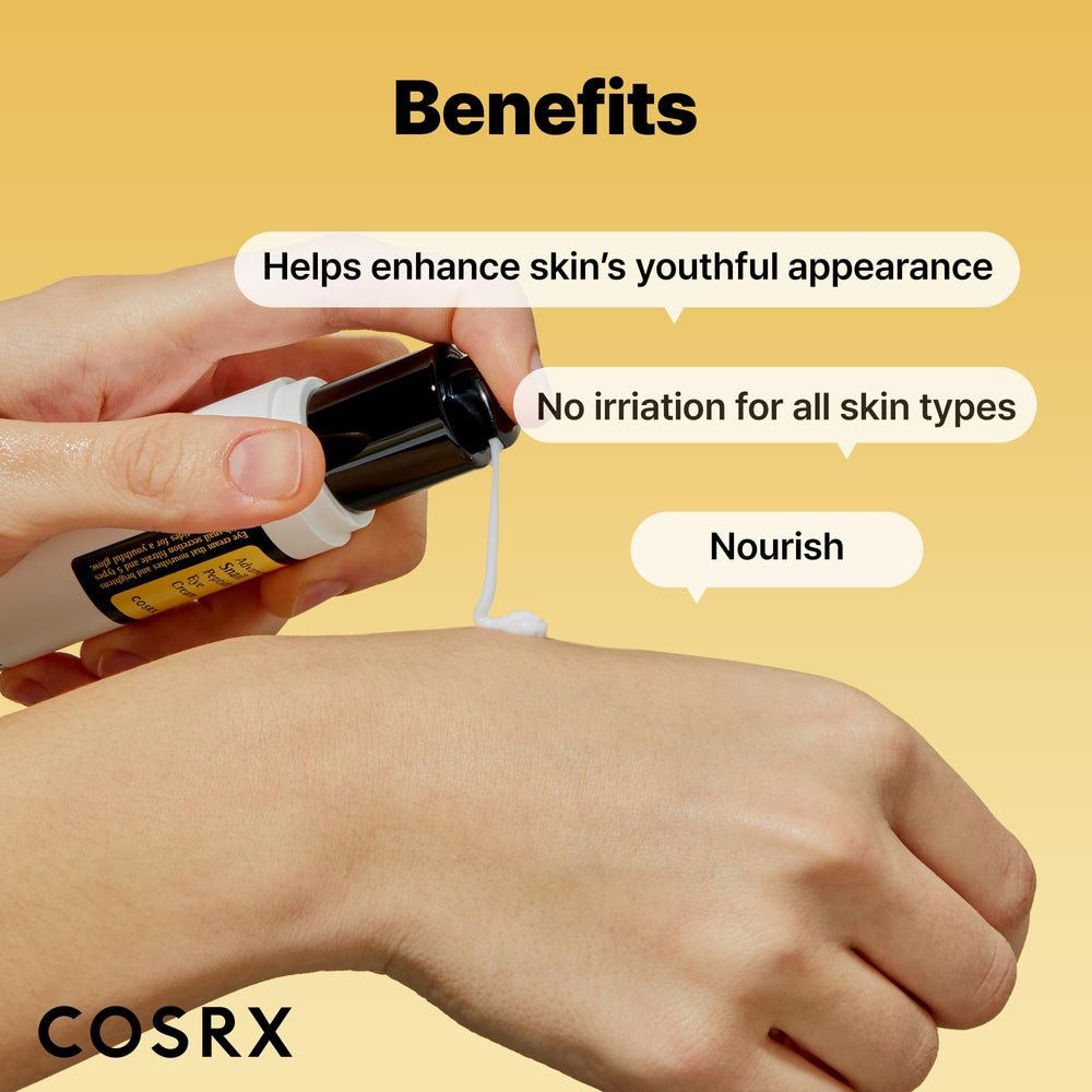 Con niacinamida, ilumina el contorno de ojos de COSRX.