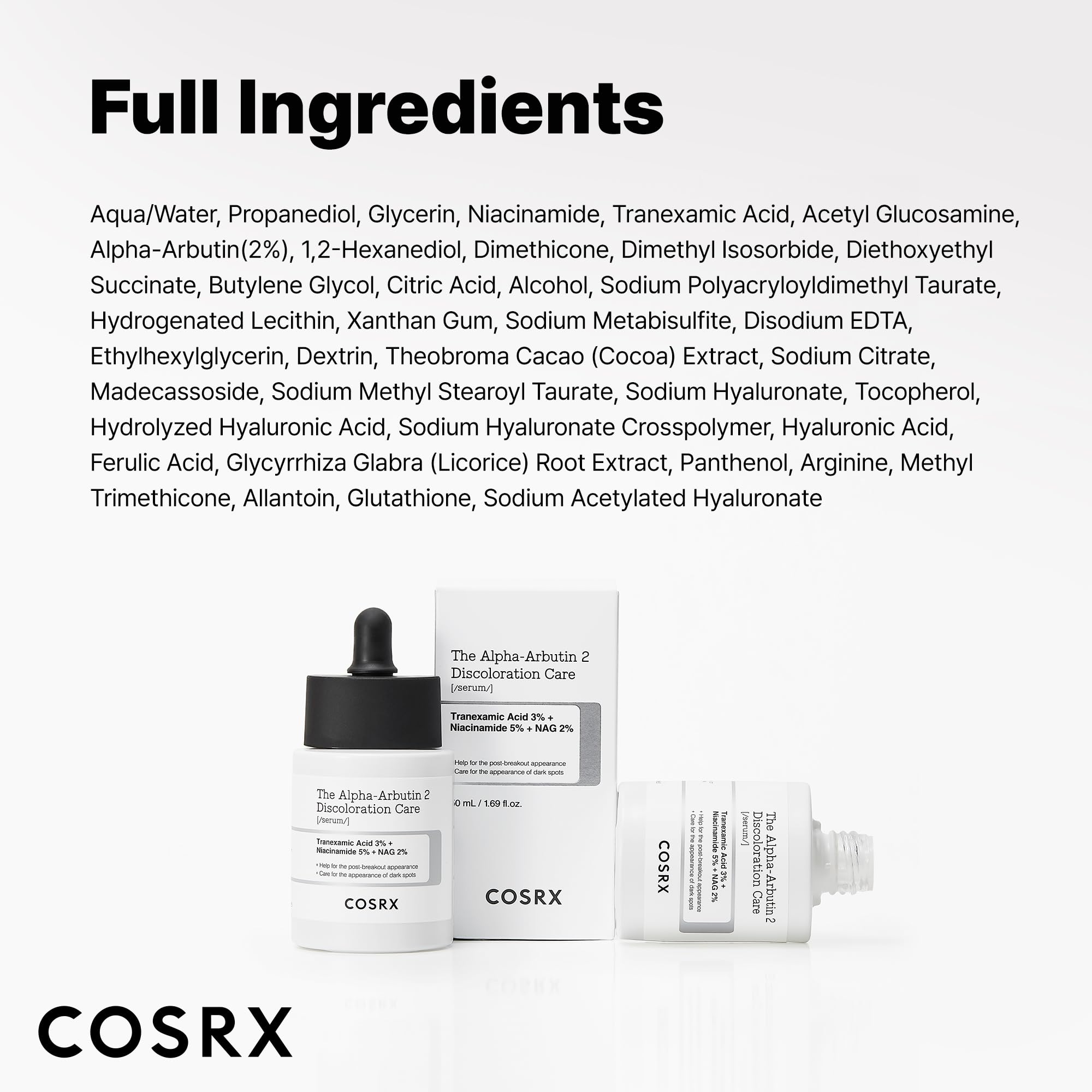 CosRX envase práctico para rutina diaria de cuidado facial.