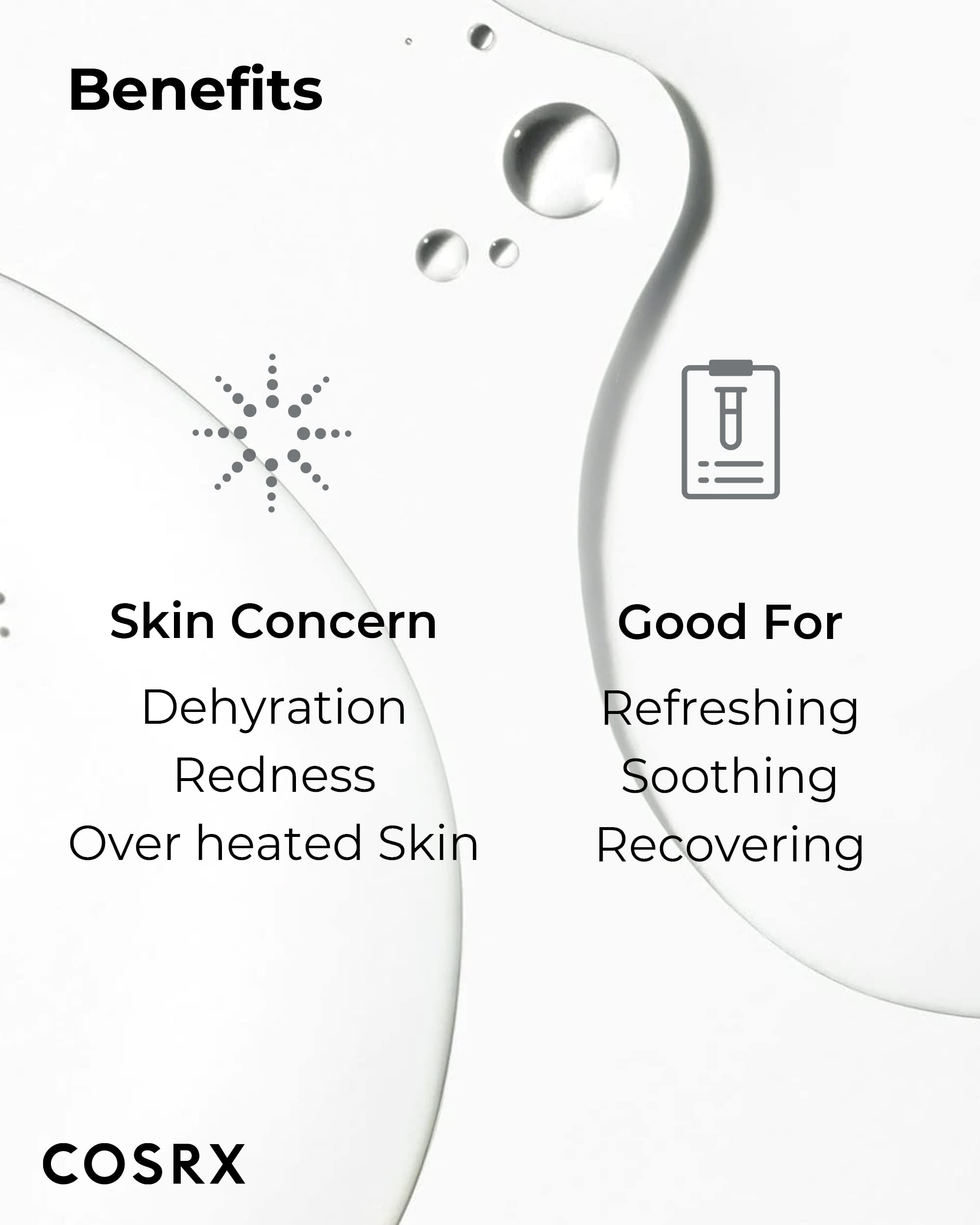 COSRX Hydrium Watery Toner, calma piel sensible durante la rutina diaria.