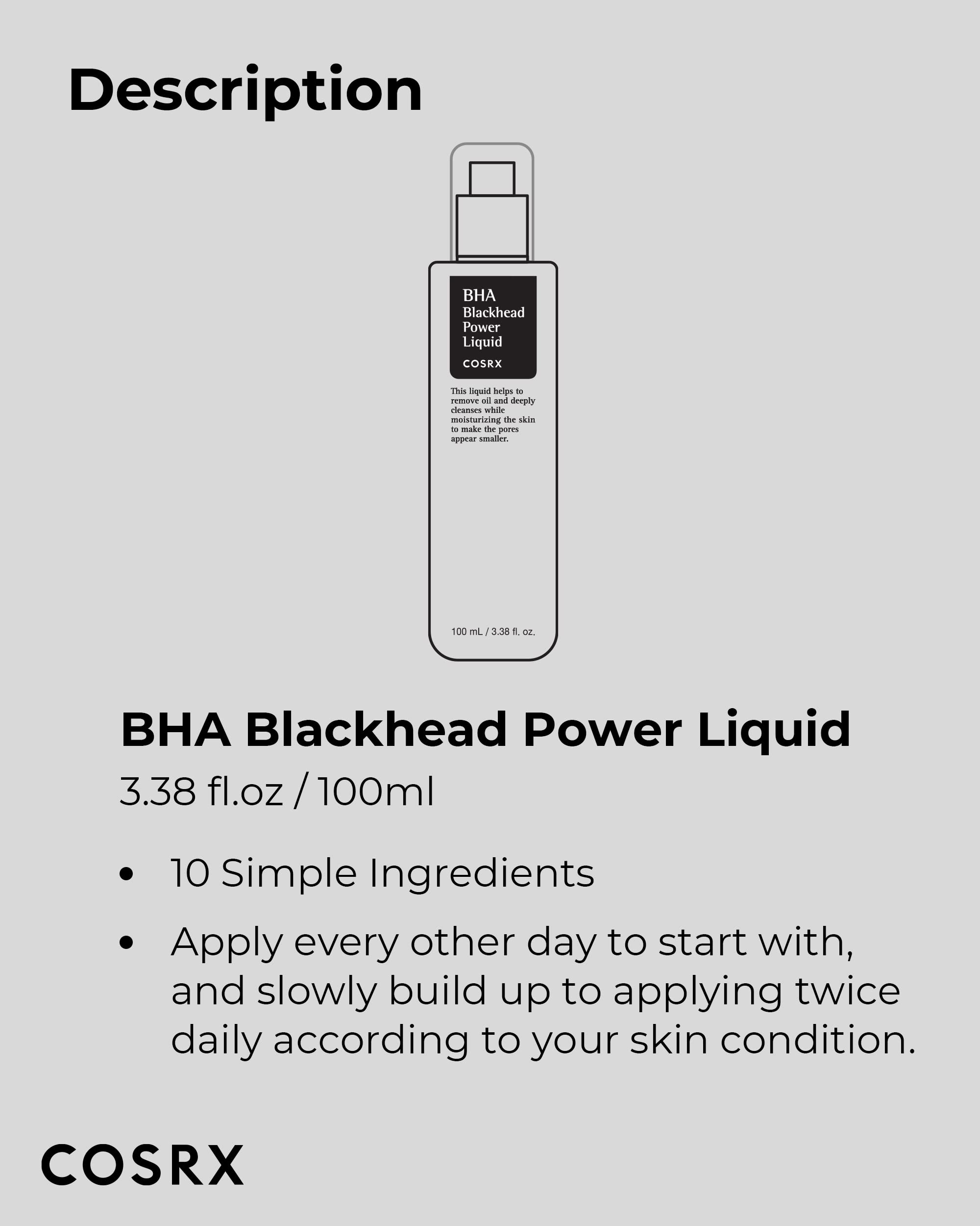 COSRX efecto en puntos negros y poros, mejora la luminosidad natural.