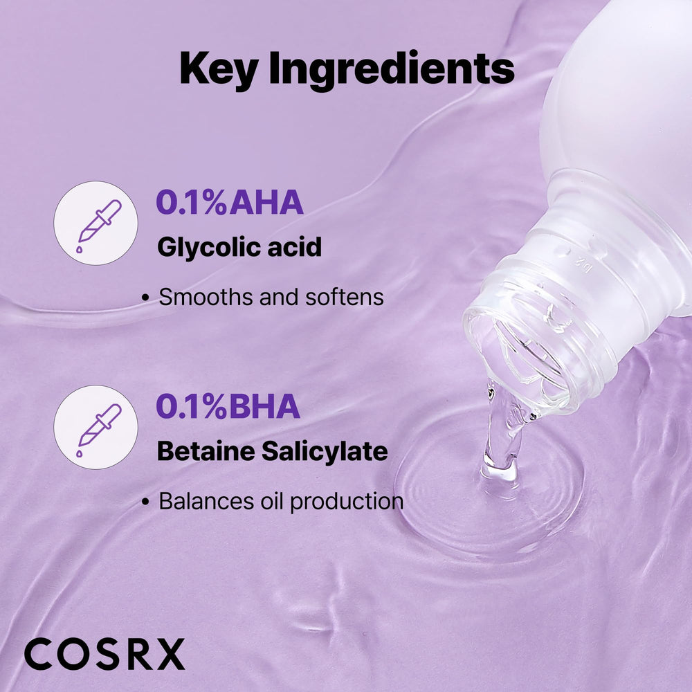 COSRX tónico con aroma ligero, fácil de incorporar a la rutina diaria.