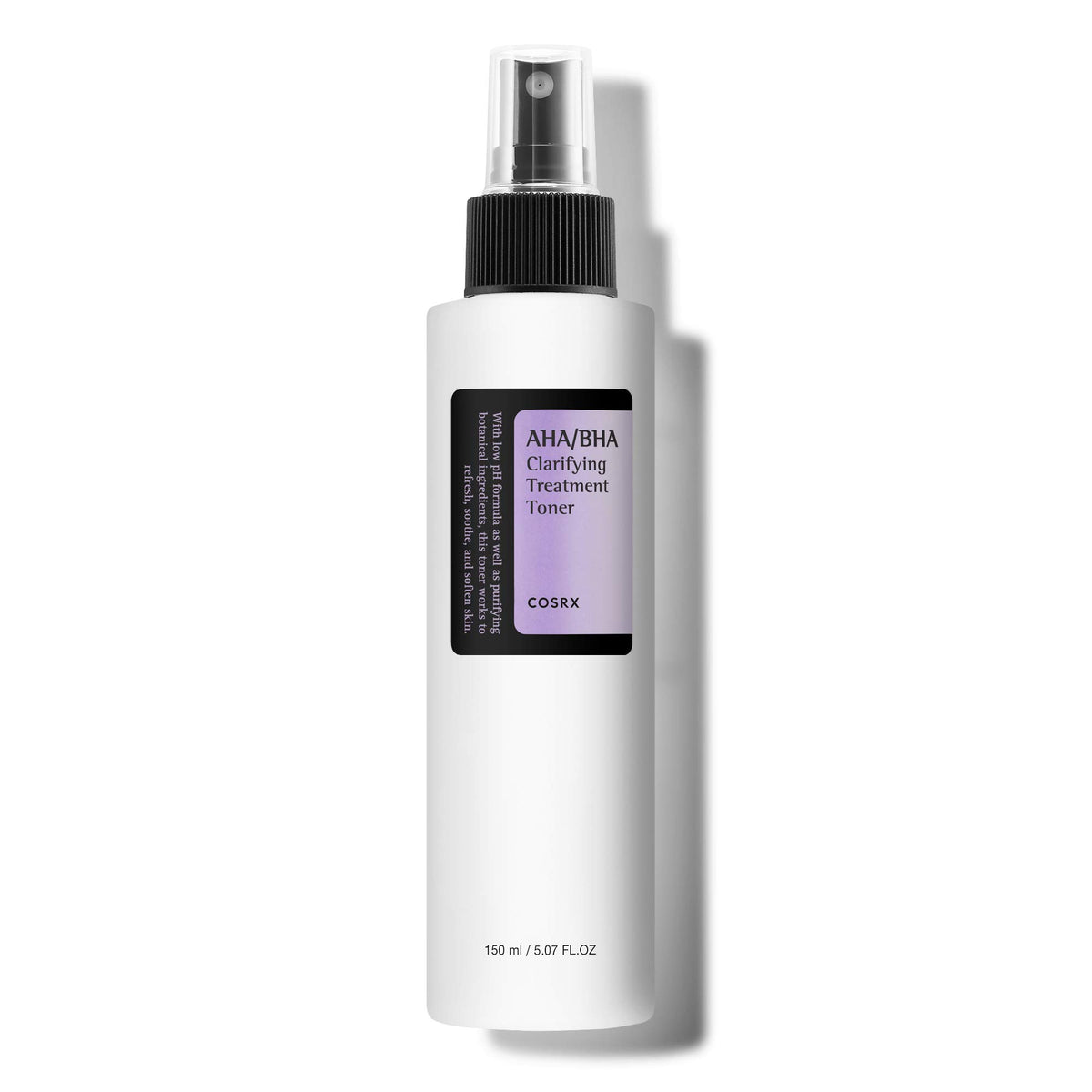 COSRX tónico exfoliante AHA/BHA, frasco visible, mejora textura y poros.